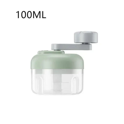 Compact manual garlic chopper kitchen gadget