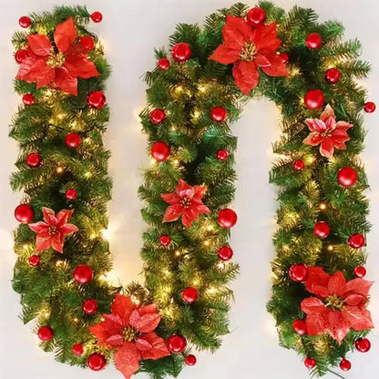 2.7m LED Christmas garland with lanterns - image 5