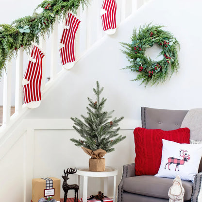 24 inch pre-lit tabletop Christmas tree - image 7