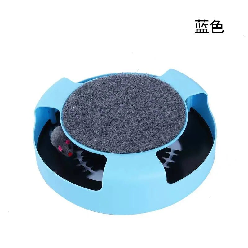 Cat turntable track toy product features