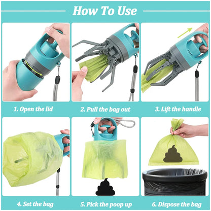 Portable dog poop scooper with bag dispenser - image 3