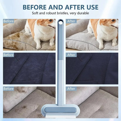 Velvet pet hair remover brush