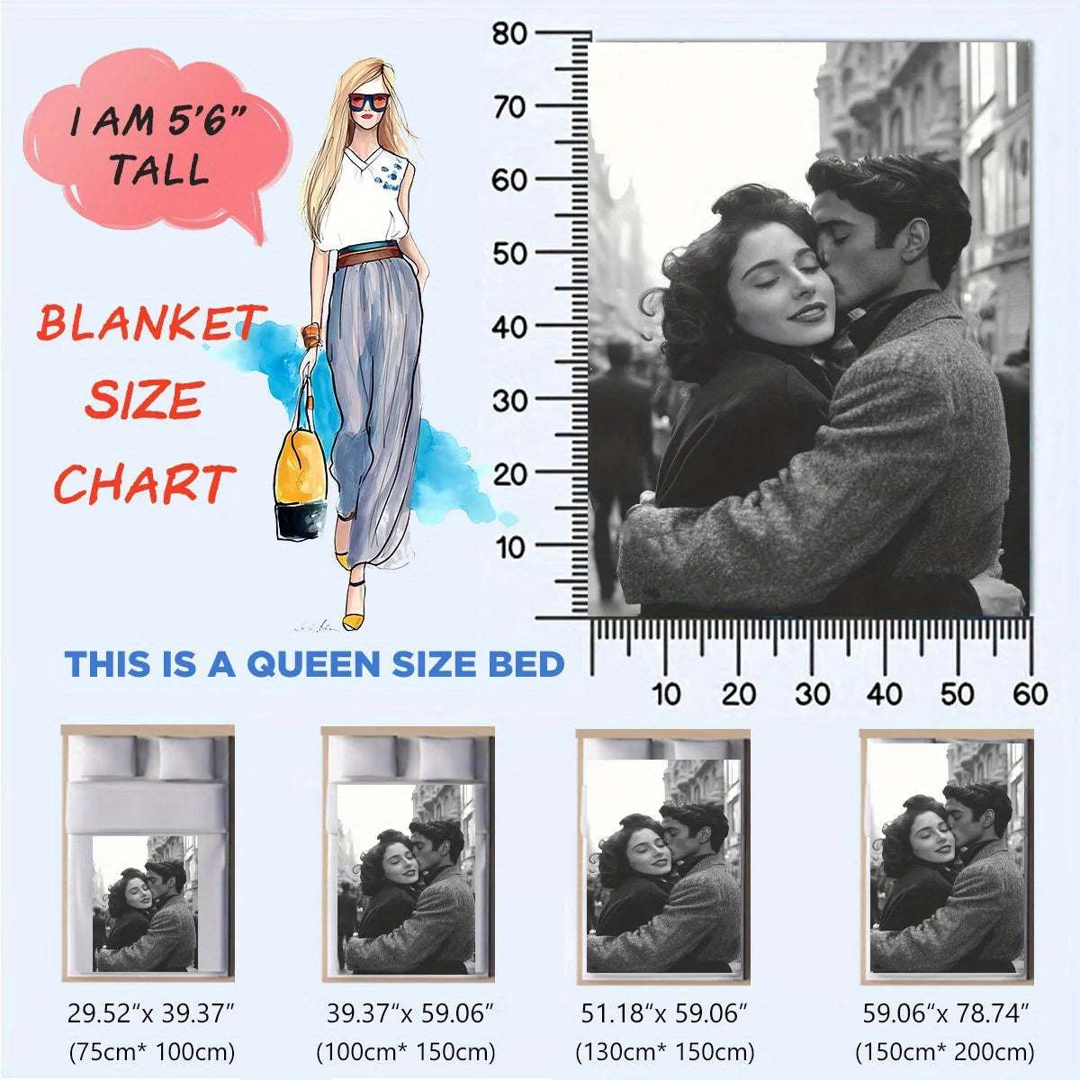 Custom photo flannel blanket - image 3