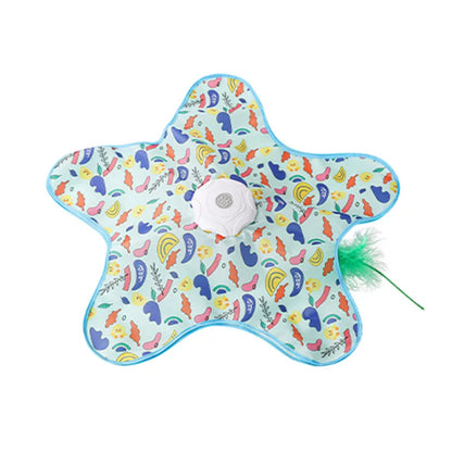 Interactive hide and seek cat toy with moving feather - image 6