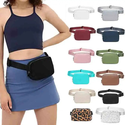 Waterproof nylon fanny pack crossbody belt bag