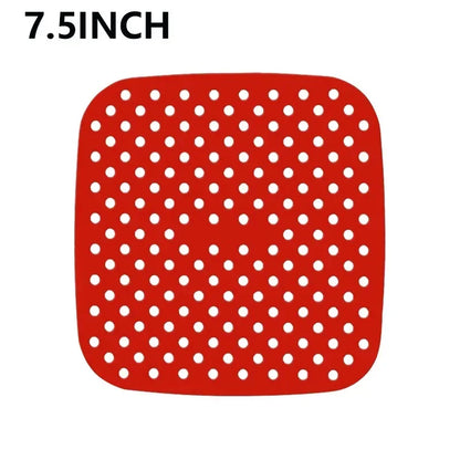 Flexible tear-resistant silicone air fryer liner