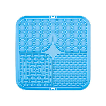 Gray silicone lick pad