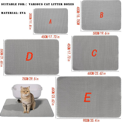 Waterproof double-layer cat litter mat - image 2