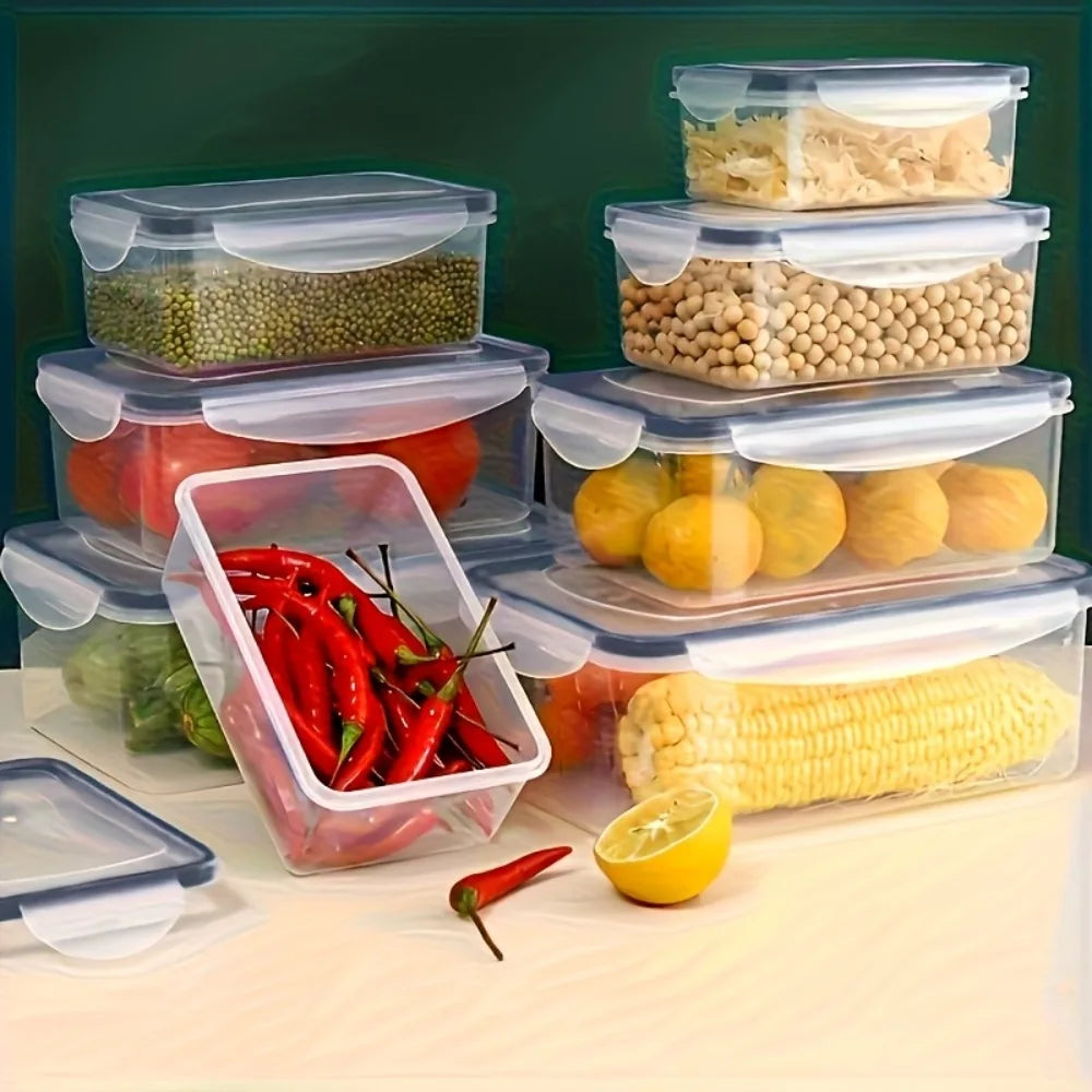 Airtight fridge storage containers for produce