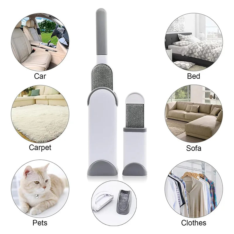 Self-cleaning lint brush base