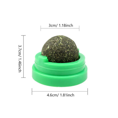 Catnip wall ball cat toy size and dimensions