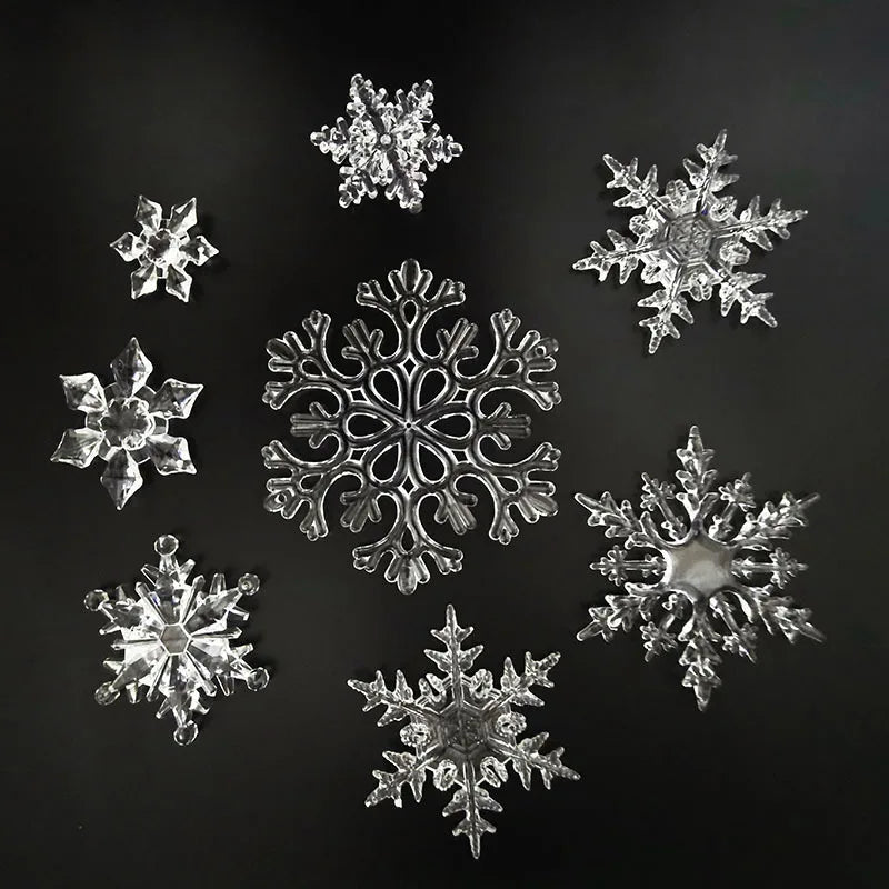 Clear acrylic snowflake Christmas ornaments - image 7