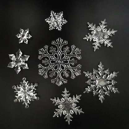 Clear acrylic snowflake Christmas ornaments - image 7