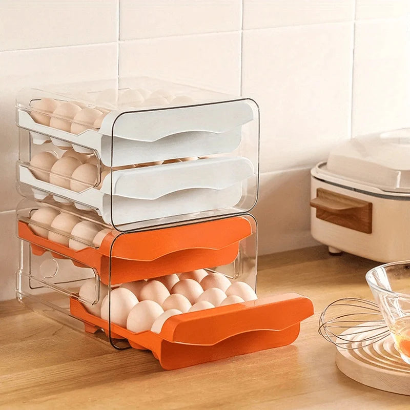 Egg slots preventing eggs from rolling