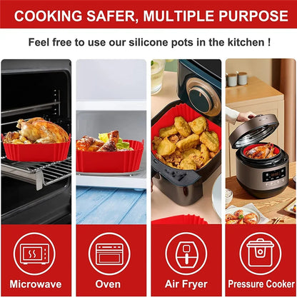 Food-grade silicone air fryer liner for chicken