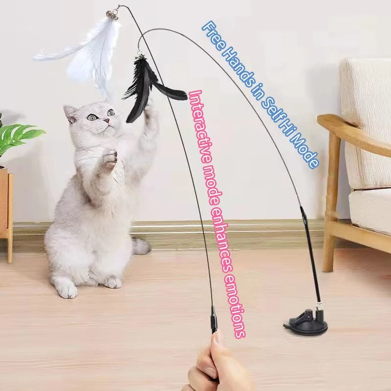 Suction cup cat feather wand size and dimensions