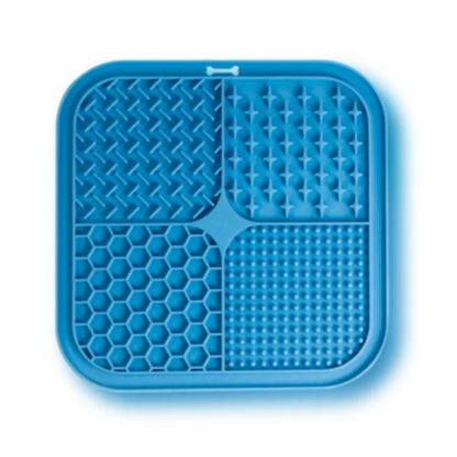Green silicone lick mat