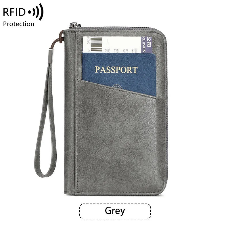 RFID blocking passport wallet in vegan leather - image 14