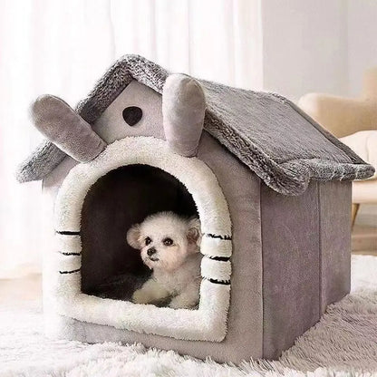 House-style pet bed sizes S, M and L