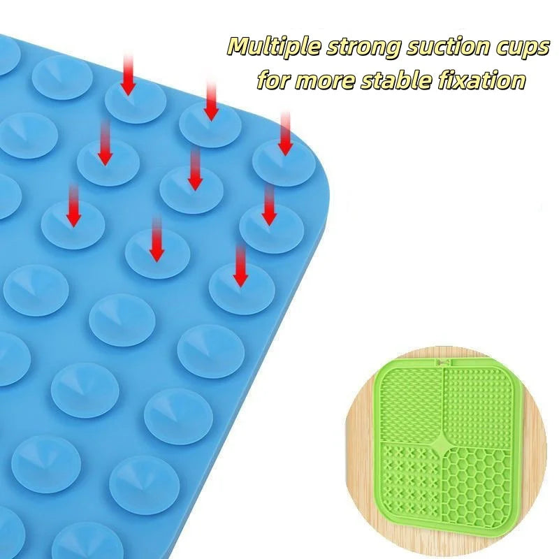 Lick mat stuck to bathtub wall