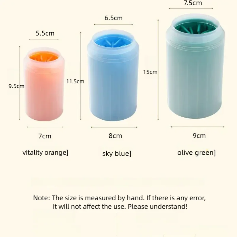 Portable dog paw cleaner cup with silicone bristles - image 6