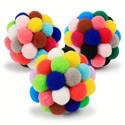 Cat ball toy set for indoor pets