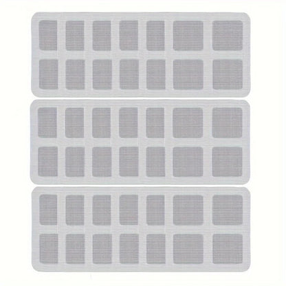 Mesh sticker trapping hair in bathroom drain