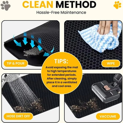 Waterproof double-layer cat litter mat - image 4