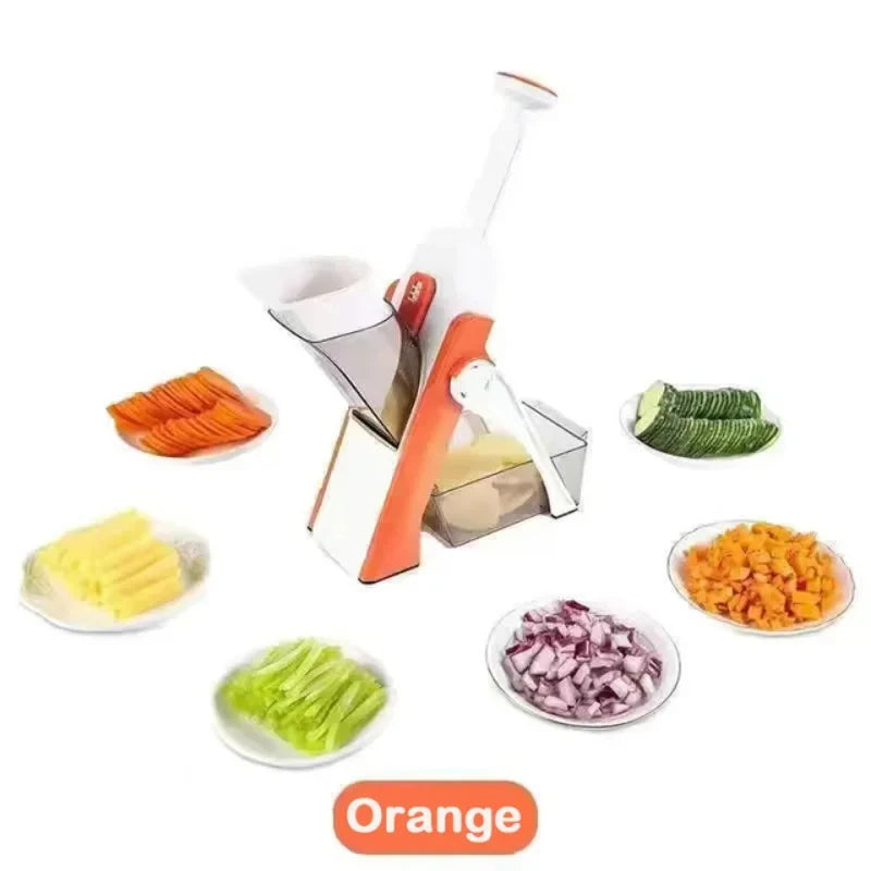 Green 5-in-1 vegetable cutter