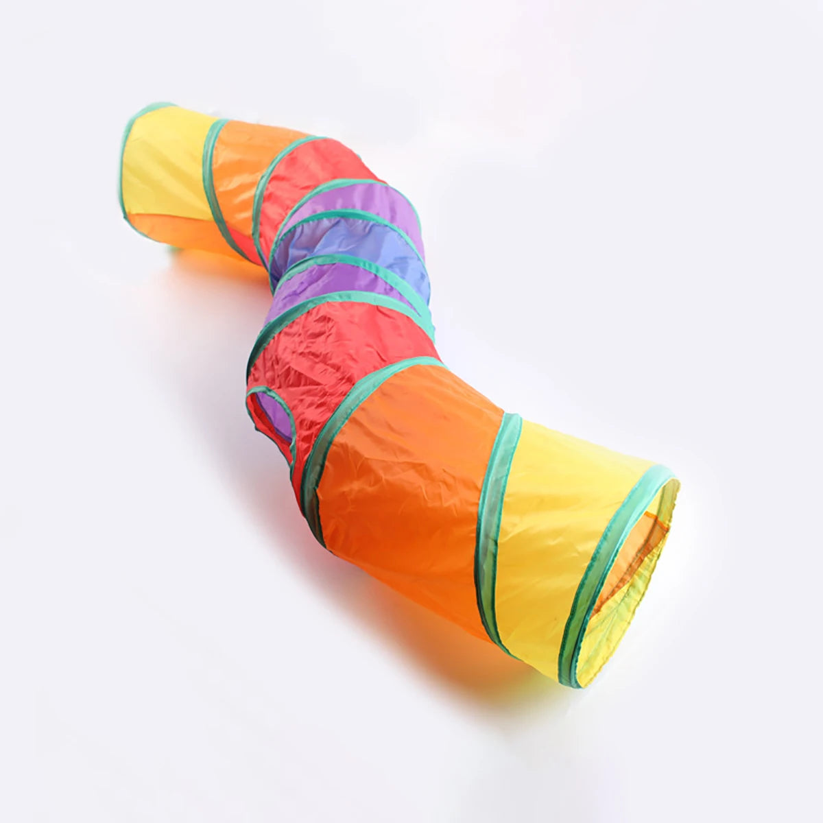 Collapsible cat tunnel close-up detail