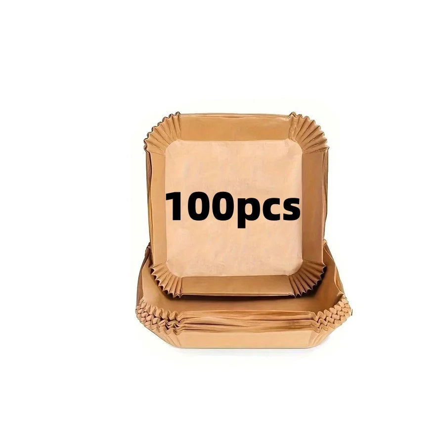 Disposable air fryer liner keeping basket clean