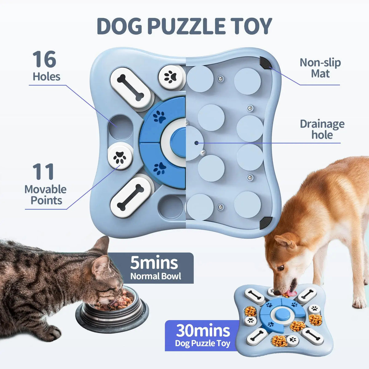 Dog puzzle toy slow feeder for indoor pets