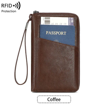 RFID blocking passport wallet in vegan leather - image 8