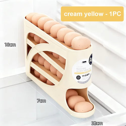 Egg holder rack for kitchen organization