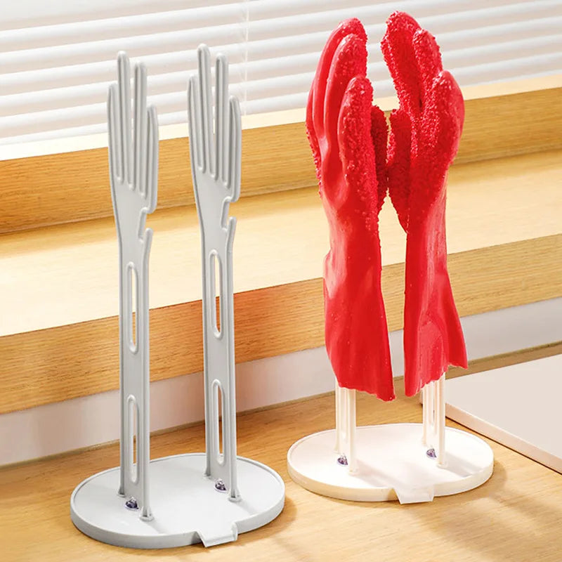 Kitchen glove drying rack