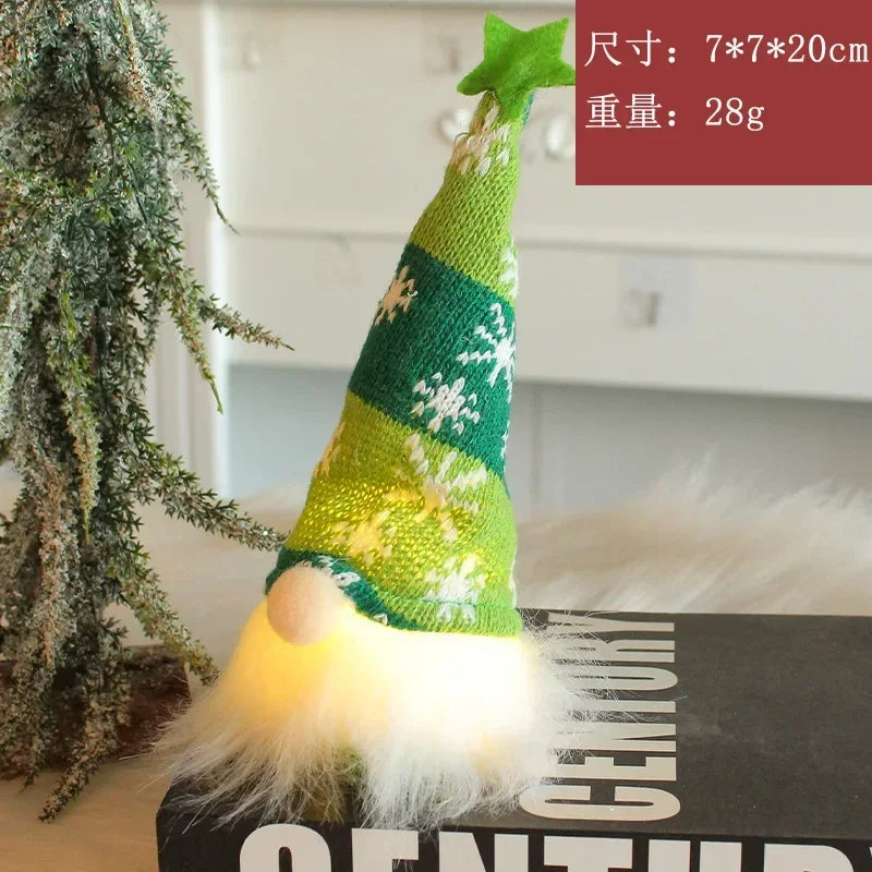 Christmas gnome plush ornament with LED light - image 7