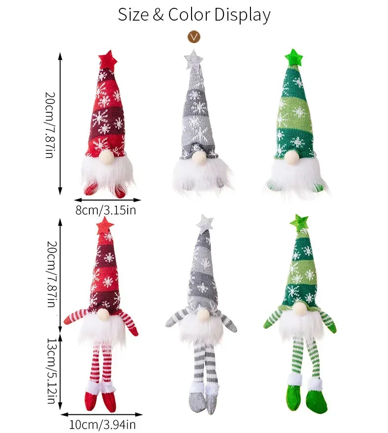 Christmas gnome plush ornament with LED light - image 6