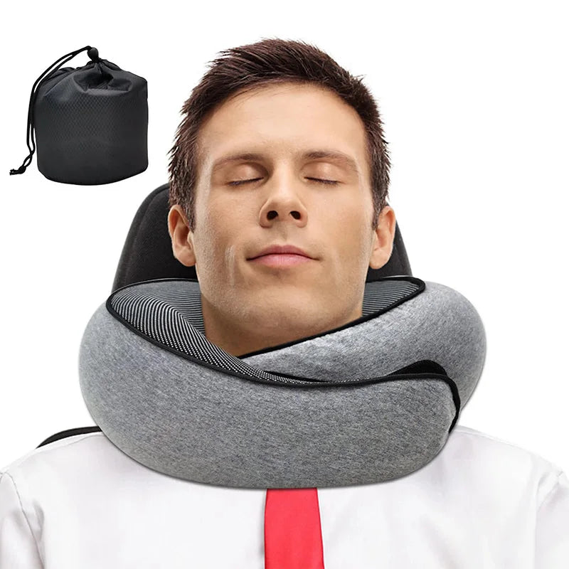 Memory foam snail travel neck pillow