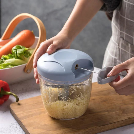 Rotating vegetable and onion cutter