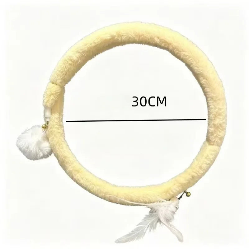 Spring cat tunnel toy with bells color options