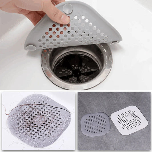 Silicone shower drain hair catcher