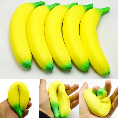 Jumbo Banana Squishy Toy Slow-Rising Fruit Fidget