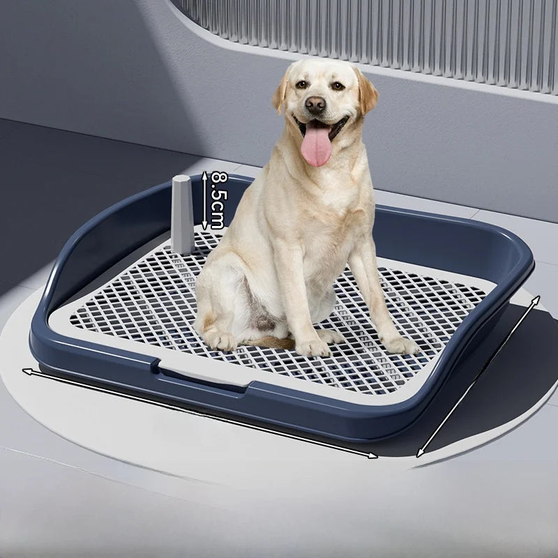 Foldable Indoor Dog Potty Tray, Pad-Free Training Toilet for Small Breeds