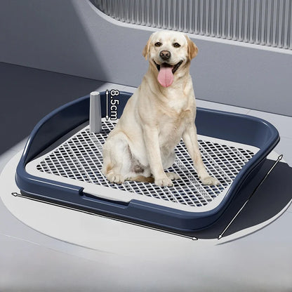 Foldable Indoor Dog Potty Tray, Pad-Free Training Toilet for Small Breeds