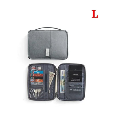 Waterproof family passport holder and travel document organizer - image 8