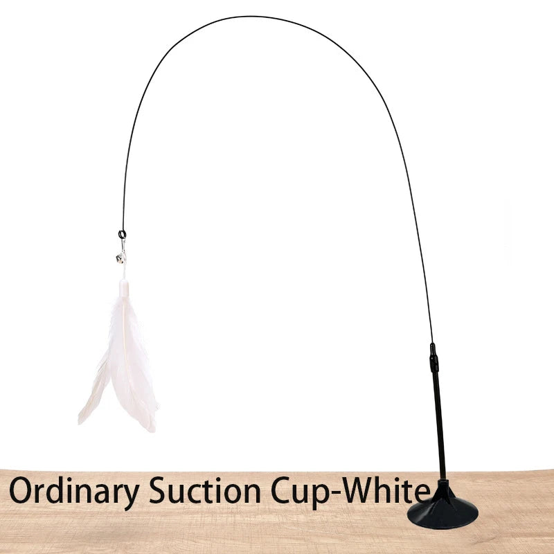 Suction cup cat feather wand product features