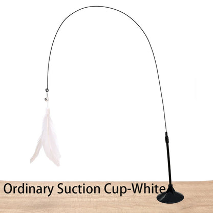 Suction cup cat feather wand product features