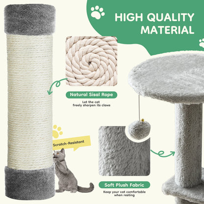 44 inch multi-level cat tree for indoor cats