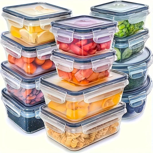 8-piece airtight food storage containers with locking lids