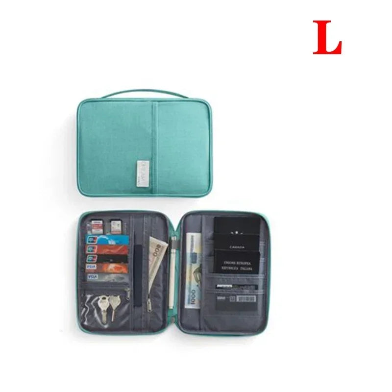 Waterproof family passport holder and travel document organizer - image 15